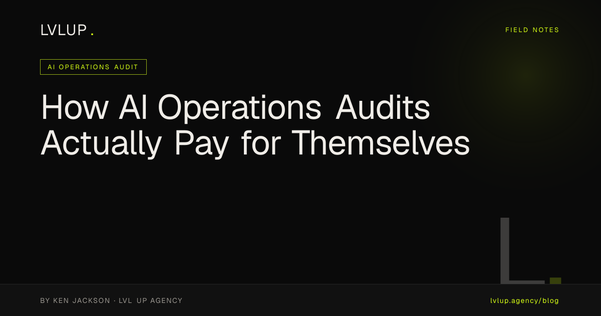 How AI Operations Audits Actually Pay for Themselves