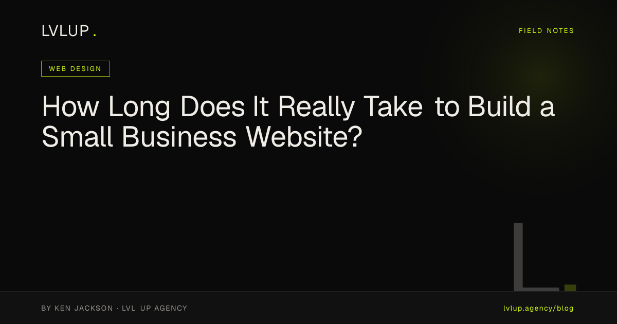 How Long Does It Really Take to Build a Small Business Website?